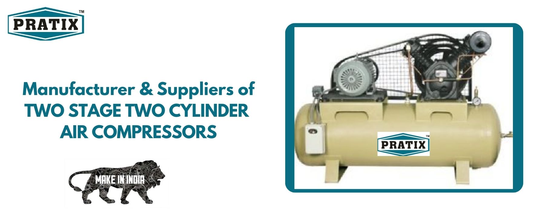 TWO STAGE TWO CYLINDER AIR COMPRESSORS