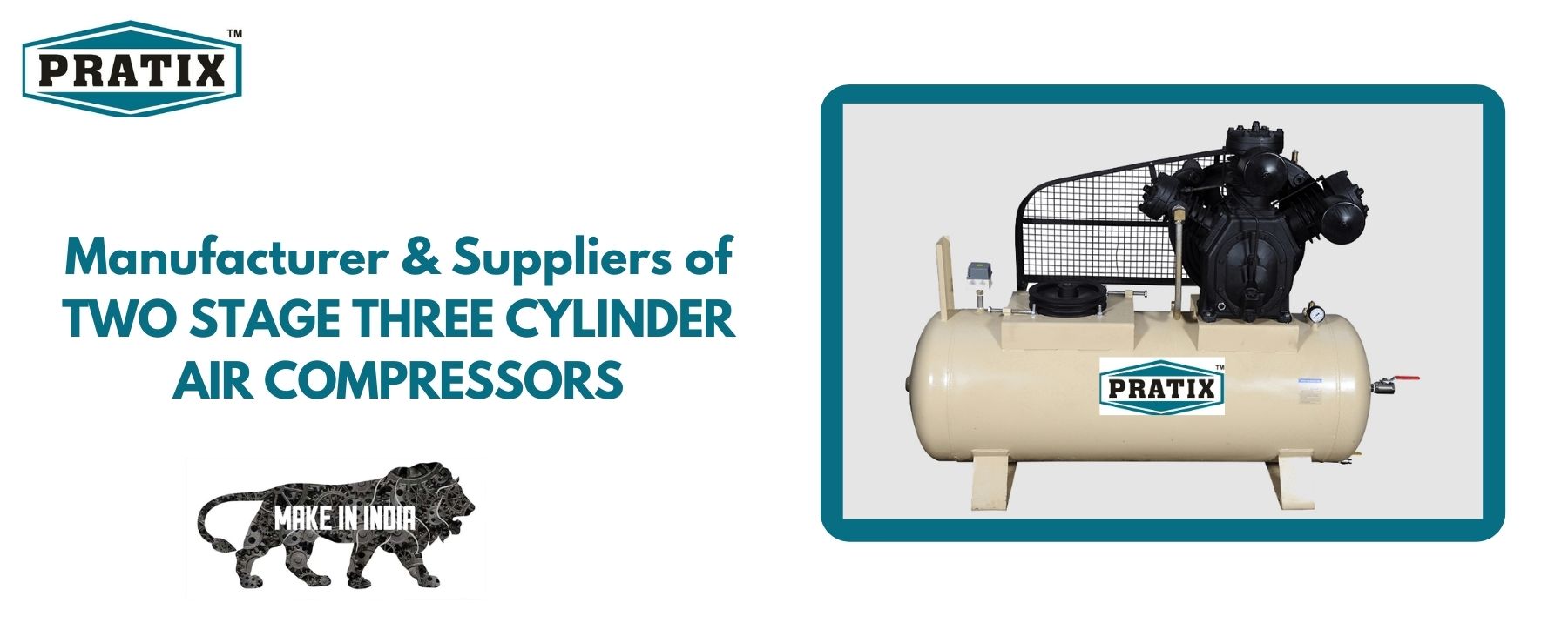 TWO STAGE THREE CYLINDER AIR COMPRESSORS